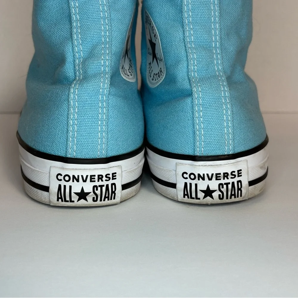 Converse Chuck Taylor All Star High Top Sneakers Blue Canvas Women’s 9 Men’s 7 - Picture 5 of 9